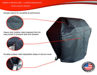 36-inch Windproof Vinyl Grill Cover for Lynx Cart Grill